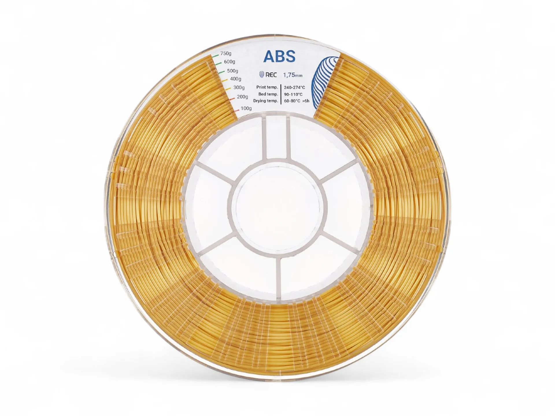 ABS plastic REC 1.75 mm golden