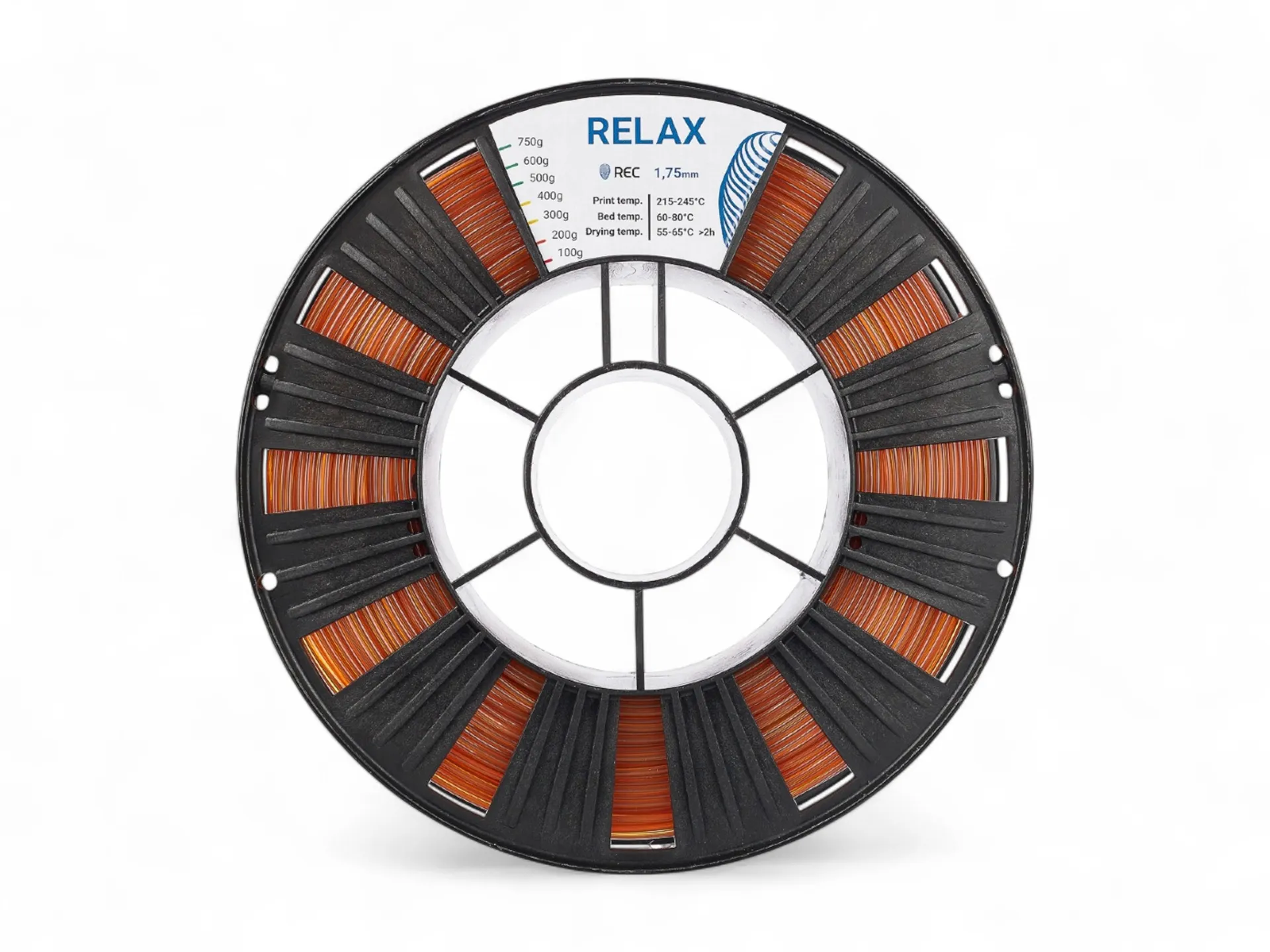 RELAX plastic REC 1.75mm transparent-amber