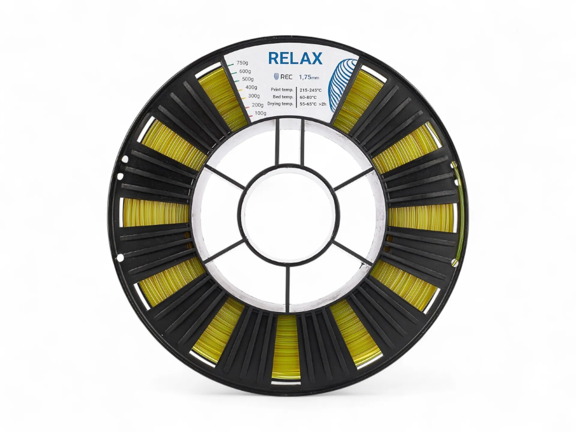 RELAX plastic REC 1.75mm transparent-yellow