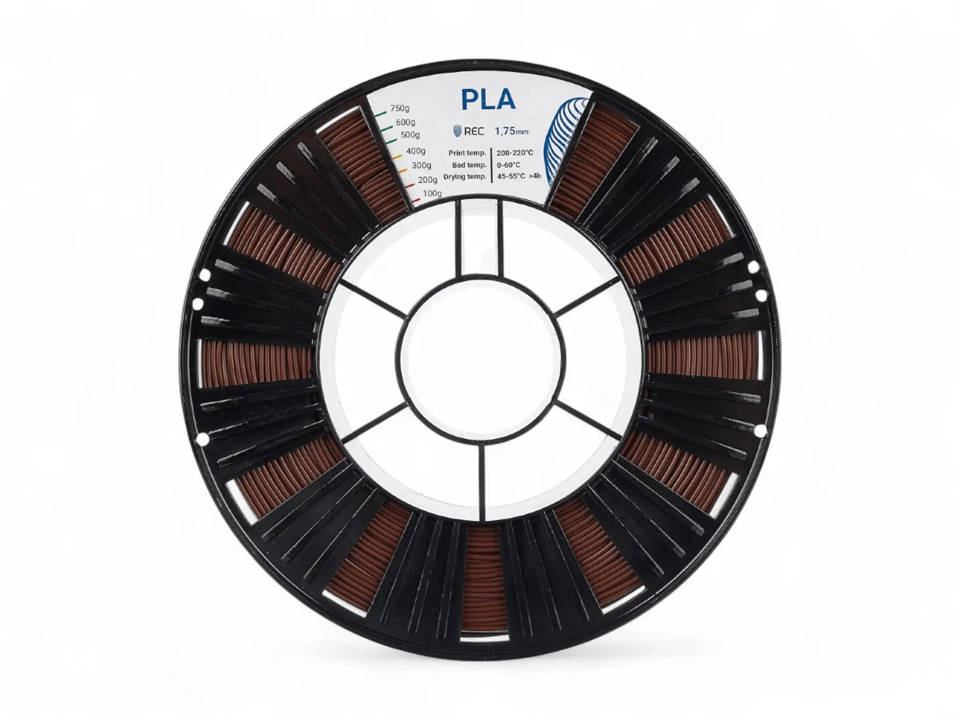 PLA plastic REC 1.75 mm brown