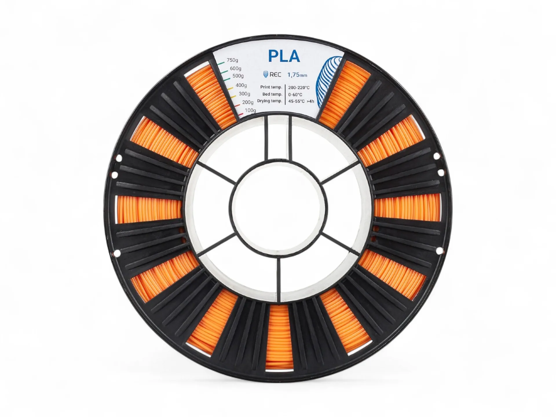 PLA plastic REC 1.75 mm orange