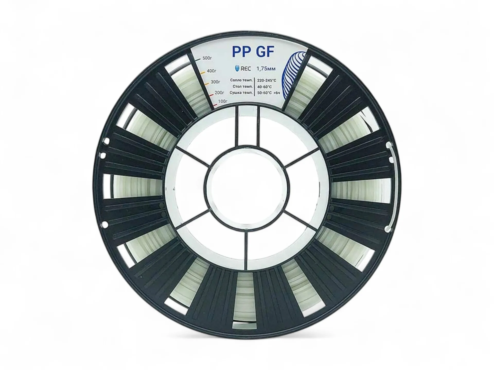 PP GF plastic REC 1.75mm natural