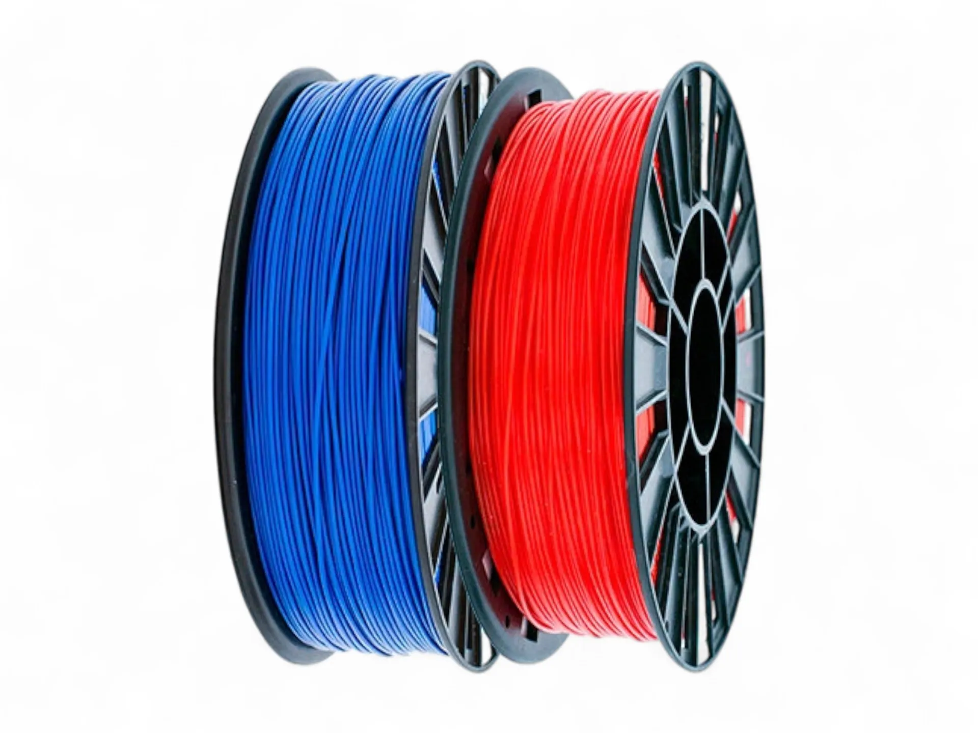 Set of ABS blue, PLA red