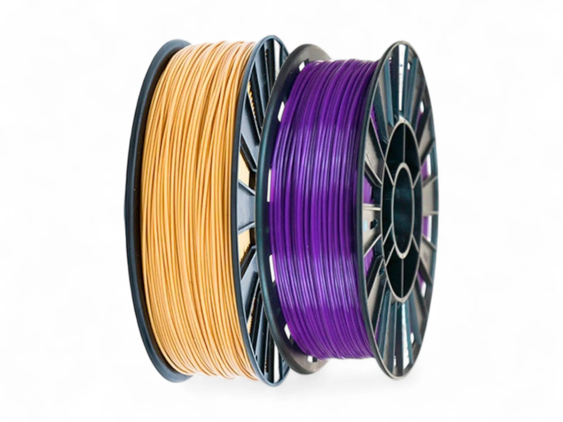 Set of ABS gold, PLA purple