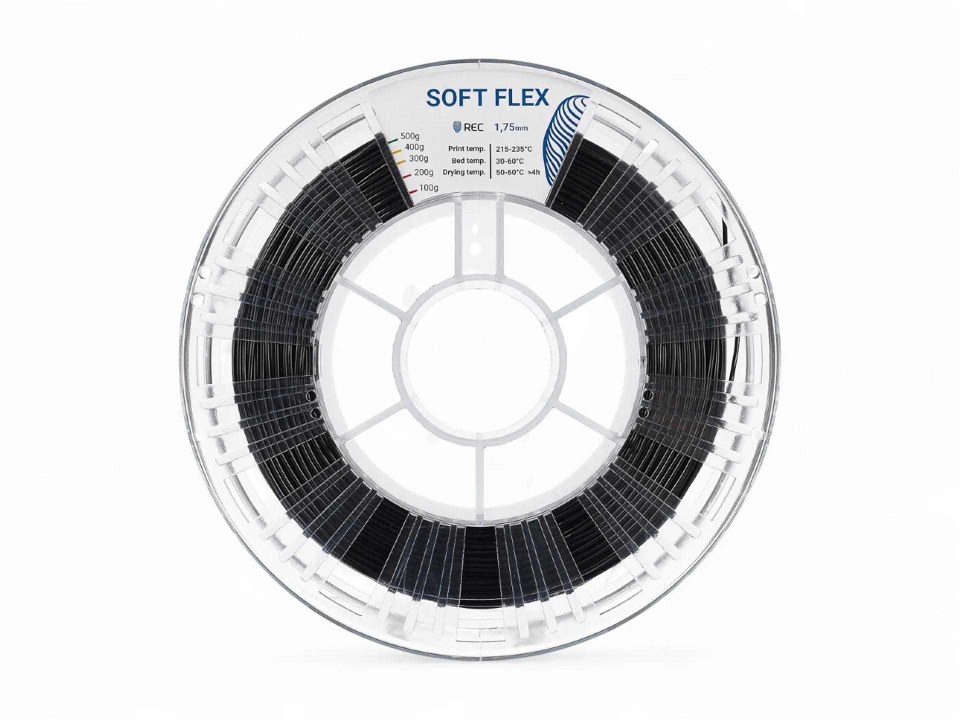 Soft Flex пластик REC 1.75мм чёрный