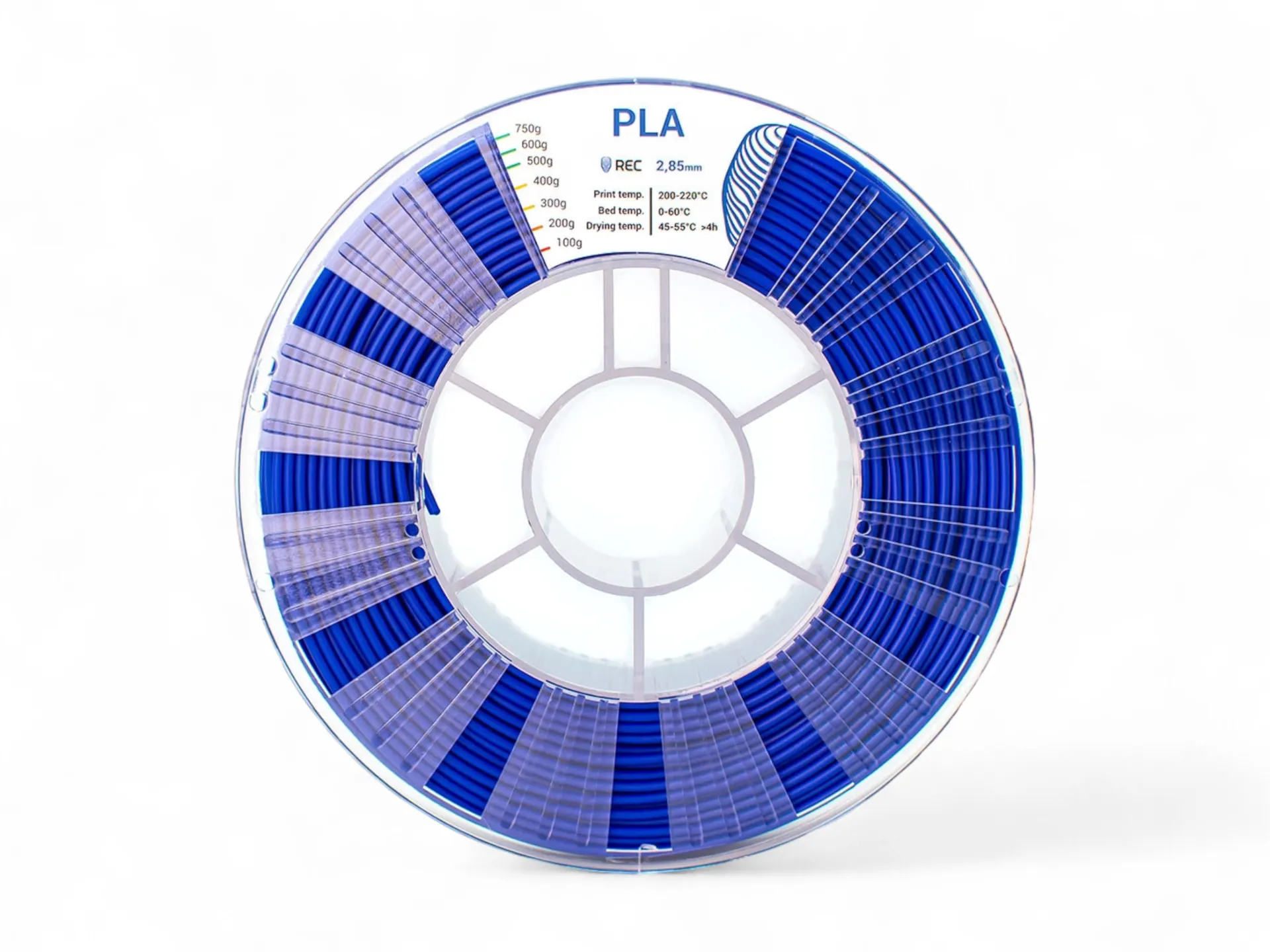 PLA Plastic REC 2.85 mm blue
