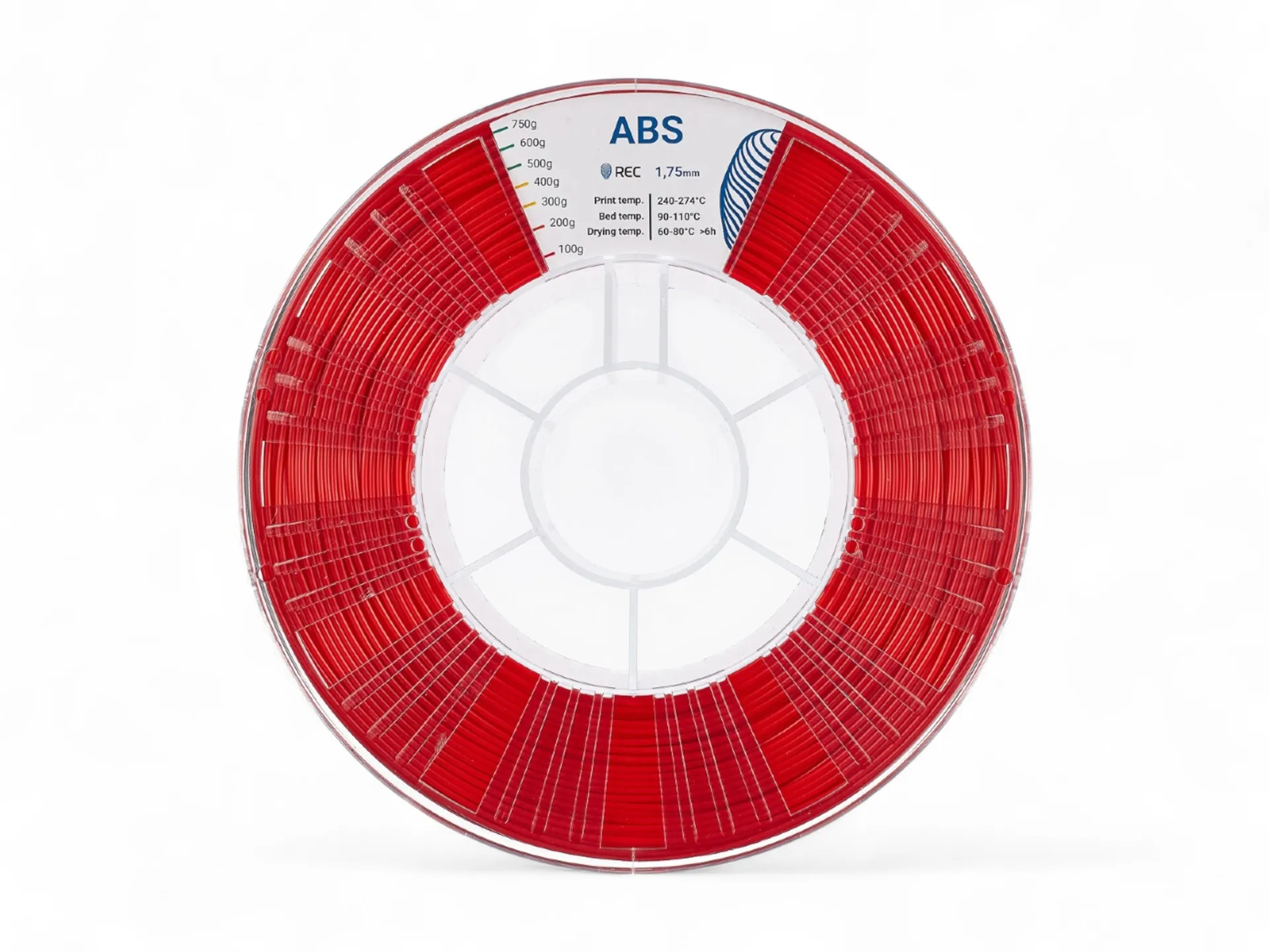 ABS plastic REC 1.75 mm red