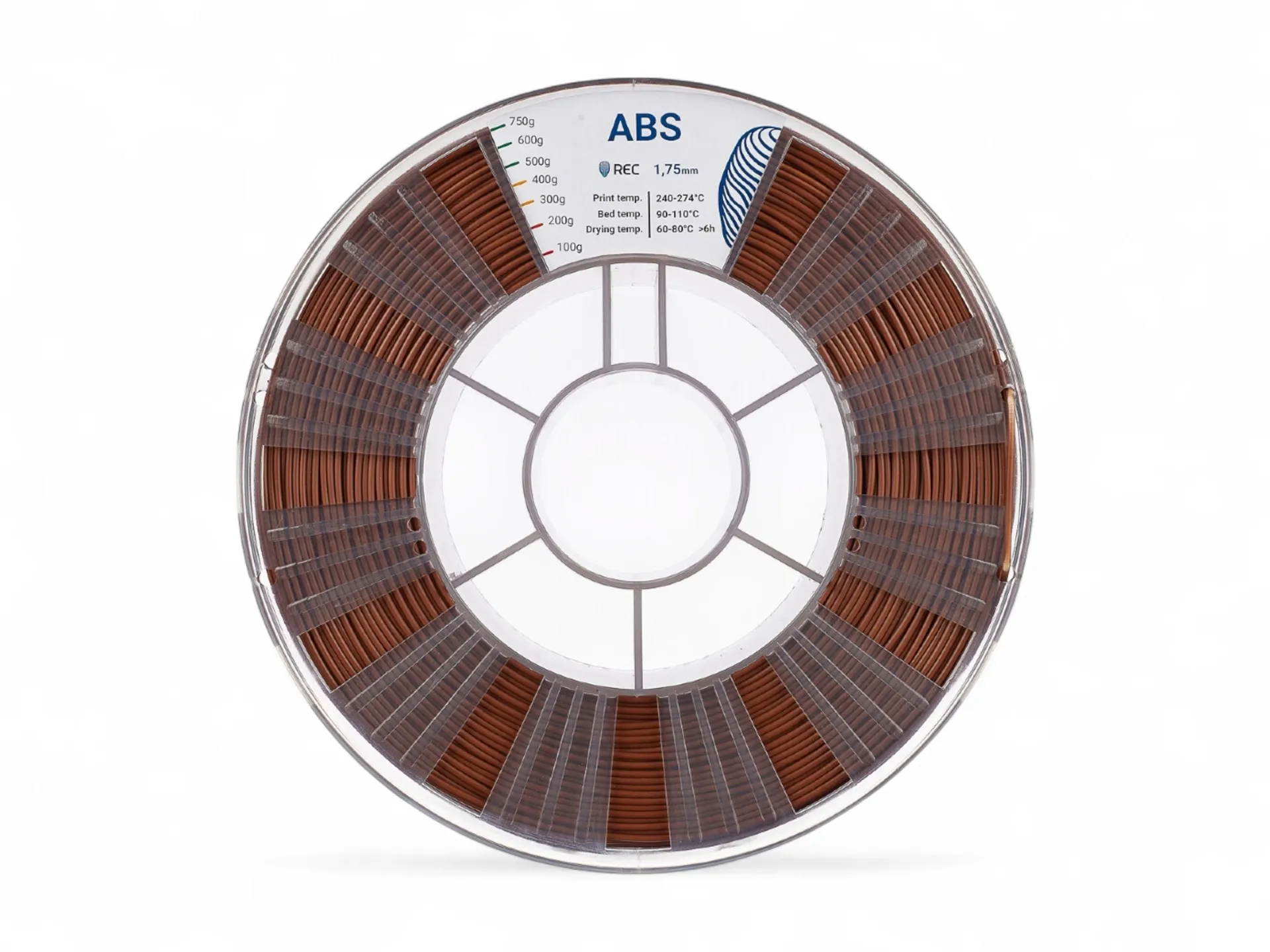 ABS plastic REC 1.75 mm brown