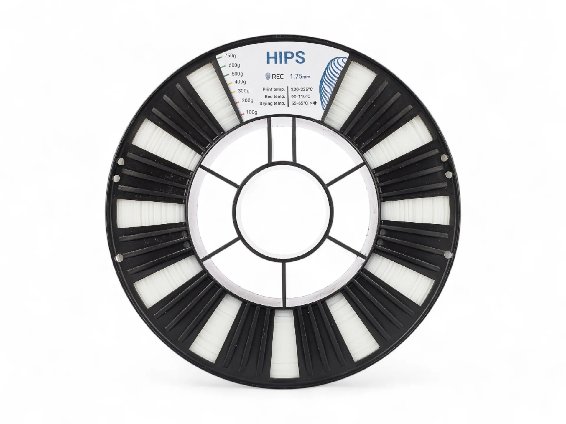 HIPS plastic REC 1.75 mm natural