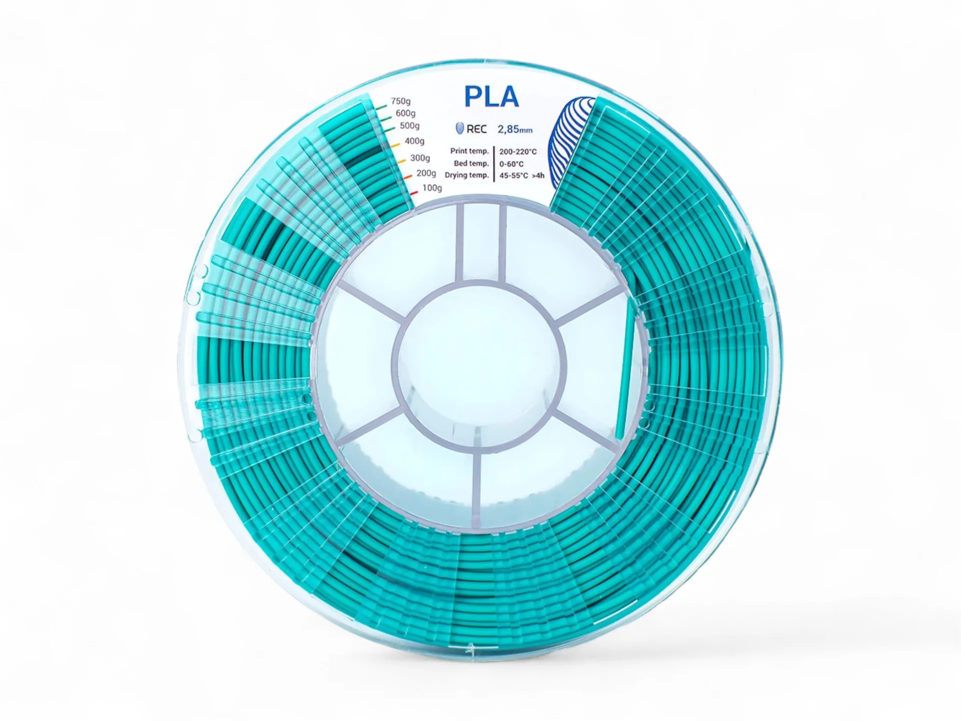 PLA plastic REC 2.85 mm turquoise